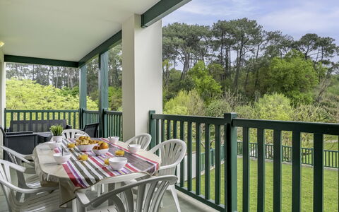 Saint-Jean-De-Luz 508: Property, Sky, Plant, Porch, Table, Tree, Yellow, Chair, Shade, Interior Design