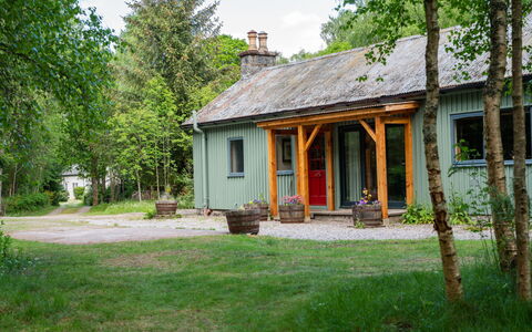 Riverside Cottage: Plant, Building, Window, Sky, Tree, House, Land Lot, Natural Landscape, Grass, Cottage