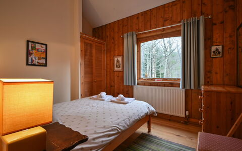 Riverside Cottage: Wall, Interior Design, Bed, Bedroom, Wood, Flooring, Floor, Furniture, Bed Sheet, Ceiling