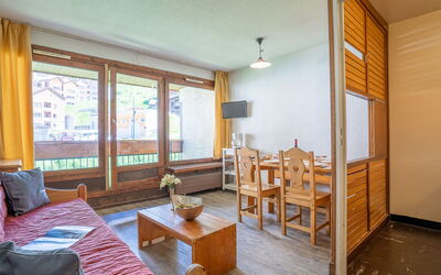 Val Thorens 200: Table, Property, Furniture, Window, Wood, Building, Chair, Shade, Houseplant