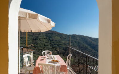 Rosa 26.3: Sky, Cloud, Food, Plant, Tableware, Table, Window, Mountain, Fruit, Wood