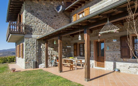 Il Girasole: Sky, Cloud, Food, Plant, Tableware, Table, Window, Mountain, Fruit, Wood