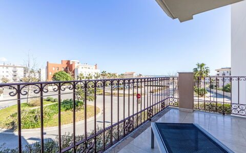 Golden Beach: Apartment, Balcony, Handrail, Fence, Villa, Hotel, Walkway
