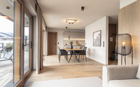 Westendorf 400: Furniture, Building, Table, Wood, Interior Design, Chair, Flooring, Living Room, Hall, Floor