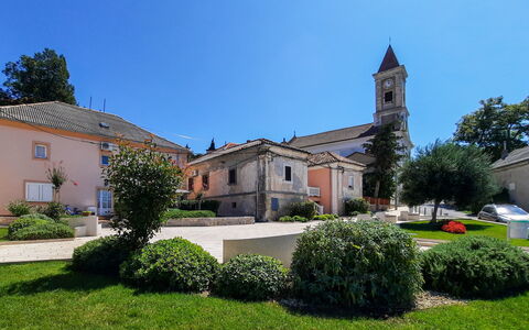Nena: Driveway, Garden, Church, Landscaping, Lawn, Spire, Steeple, Estate, Chapel