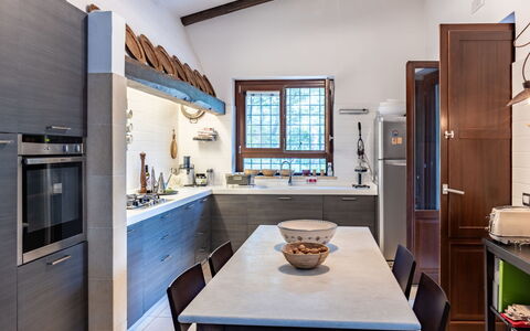 Hjort: Cabinetry, Furniture, Property, Countertop, Table, Tap, Sink, Window, Kitchen, Wood