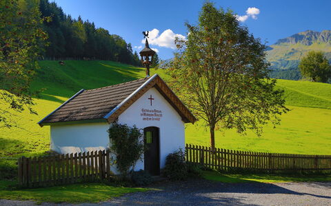 Ferwienwohnung Oberberghof: Sky, Cloud, Plant, Mountain, Natural Landscape, Tree, Land Lot, Highland, Sunlight, Grass