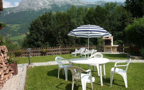 Namasté: Table, Outdoor Table, Furniture, Property, Grass, Hill Station, Umbrella, Outdoor Furniture, Lawn, Tree