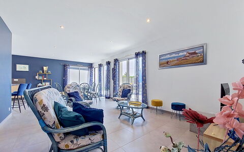 Villa Kerlina: Furniture, Interior Design, Flooring, Floor, Chair, Ceiling, Room, Apartment, Couch, Living Room