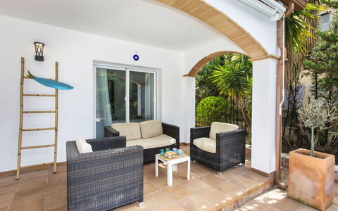 Florencia: Plant, Water, Property, Furniture, Building, Table, Window, Azure, Chair, Interior Design