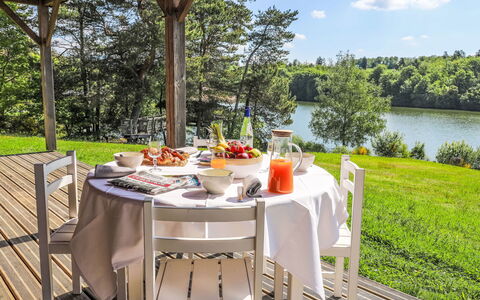 Meyrignac-L'Eglise 110: Furniture, Table, Outdoor Furniture, Chair, Tableware, Kitchen & Dining Room Table, Outdoor Table, Food, Tablecloth, Breakfast