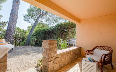 Marysol: Property, Plant, Shade, Chair, Tree, Wood, Flooring, Interior Design, Floor, Building