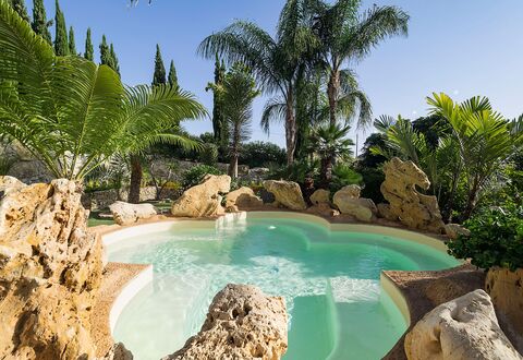 Villa Girgenti: Water, Sky, Plant, Natural Landscape, Nature, Azure, Swimming Pool, Tree, Vegetation, Body Of Water