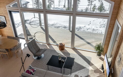Paloranta: Wood, Interior Design, Flooring, Furniture, Ceiling, Floor, Living Room, Home, Couch, Room