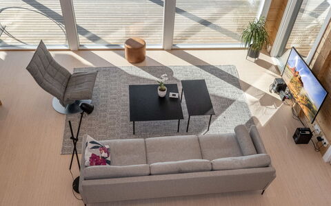 Paloranta: Furniture, Flooring, Couch, Floor, Living Room, Interior Design, Chair, Coffee Table, Wood Flooring
