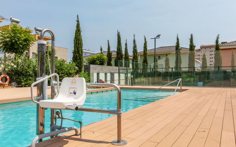 Residencial Oropesa - la Concha: Swimming Pool, Leisure Centre, Exercise Machine, Outdoor Furniture, Sunlounger