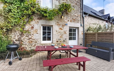 Ty Coz: Furniture, Outdoor Furniture, Flowerpot, Chair, Outdoor Table, Table, Door, Houseplant, Patio, Garden