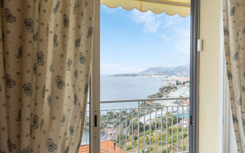 Grimaldi: Water, Sky, Property, Window, Building, Shade, Textile, Wood, Curtain, Interior Design