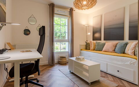 Nouvelle Vague: Table, Furniture, Property, Wood, Picture Frame, Interior Design, Lighting, Architecture, Floor, Window