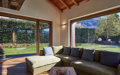 Woodhouse: Property, Plant, Shade, Couch, Wood, Lighting, Interior Design, Living Room, Architecture, Tree