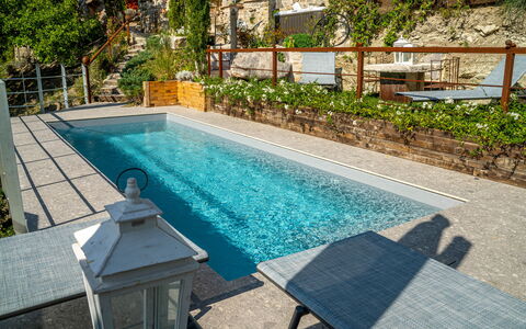 Villa Vetice: Water, Plant, Property, Building, Swimming Pool, Azure, Rectangle, Window, Outdoor Furniture, Shade