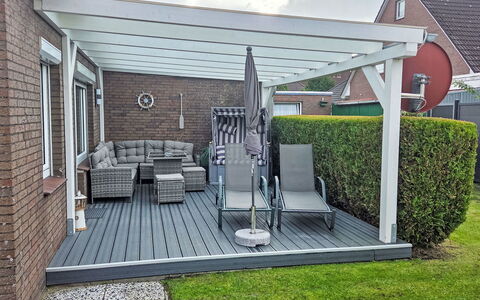 Lydia: Outdoor Furniture, Composite Material, Patio, Deck, Hardwood, Outdoor Structure, Awning, Garden, Shade, Wood Stain