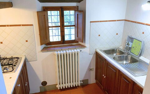 Borgo Delle Fonti: Kitchen, Kitchen Appliance, Wood, Major Appliance, Kitchen Sink, Countertop, Flooring, Kitchen Stove, Stove, Gas Stove
