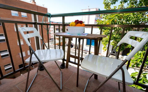 Riumar: Furniture, Property, Sky, Building, Chair, Wood, Outdoor Furniture, Shade, Architecture, Interior Design