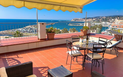 Vista Mare Borgo Peri: Furniture, Resort, Balcony, Apartment, Chair, Flowerpot, Eco Hotel, Houseplant, Shade, Wood Stain