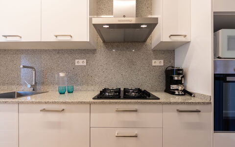 Atlantis: Cabinetry, Countertop, Building, Kitchen Stove, Kitchen Appliance, Kitchen Sink, Kitchen, Home Appliance, Drawer, Lighting