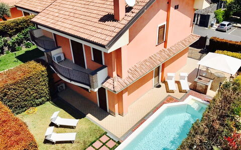 Villa Dei Castagni: Building, Window, Property, Plant, Water, Green, Swimming Pool, Wood, Urban Design, House