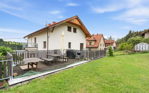 Zupanovice 100: Furniture, Outdoor Furniture, Chair, Garden, Backyard, Shade, Yard, Landscaping, Eco Hotel, Outdoor Table
