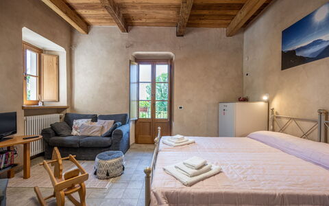 L'Appartamento del Monastero: Furniture, Building, Window, Comfort, Wood, House, Interior Design, Floor, Bed Frame