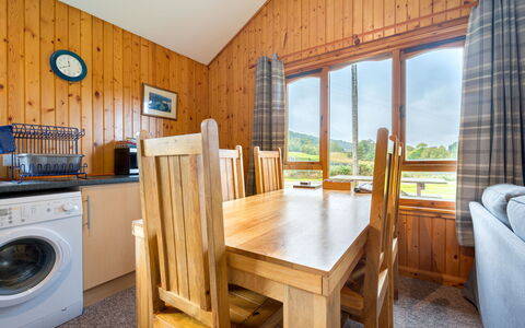 Balnain 3 Bed: Laundry Room, Property, Furniture, Table, Wood, Plant, Chair, Wood Stain, Flooring, Floor