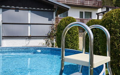 Harrachov 417: Water, Cloud, Sky, Property, Building, Swimming Pool, Azure, Outdoor Furniture, Sunlounger, Leisure