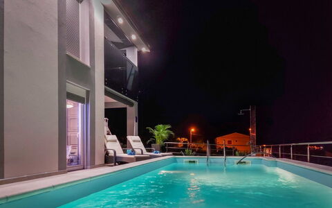 Emili & Elias: Water, Sky, Cloud, Property, Furniture, Building, Plant, Azure, Swimming Pool, Outdoor Furniture