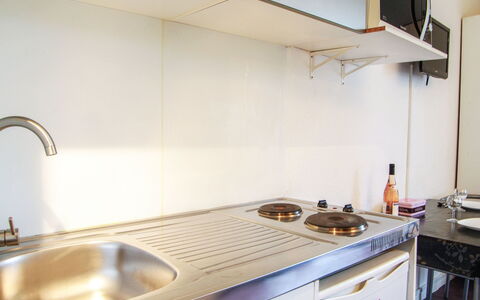 Chamonix 380: Kitchen Sink, Cabinetry, Sink, Building, Kitchen, Wood, Tap, Kitchen Stove, Kitchen Appliance, Countertop