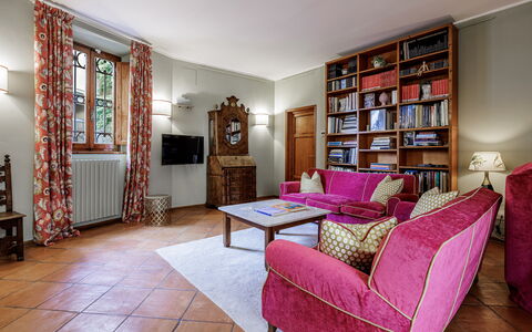 Dimora Fiorentina: Furniture, Building, Picture Frame, Table, Bookcase, Shelf, Wood, Interior Design, Flooring, Floor