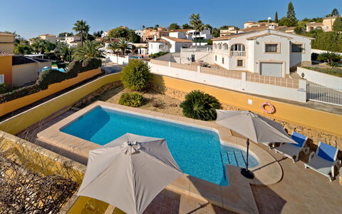 Villa Acuario: Property, Sky, Building, Azure, Plant, Tree, Swimming Pool, Body Of Water, Urban Design, Shade