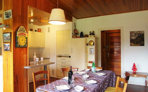 Chamonix 490: Room, Dining Room, Property, Building, Furniture, Interior Design, Ceiling, Table, House, Real Estate