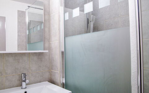 Gentiane: Bathroom, Tile, Property, Room, Wall, Tap, Interior Design, Architecture, Floor, Bathroom Accessory
