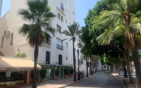 Puerto Banus Opq: Sky, Building, Daytime, Property, Window, Tree, Arecales, Urban Design, Neighbourhood, Shade