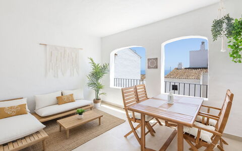Puerto Banus Opq: Table, Furniture, Plant, Building, Houseplant, Window, Chair, Wood, Couch, Shade