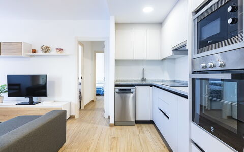 Orion: Cabinetry, Furniture, Countertop, Home Appliance, Wood, Kitchen Stove, Kitchen, Interior Design, Flooring