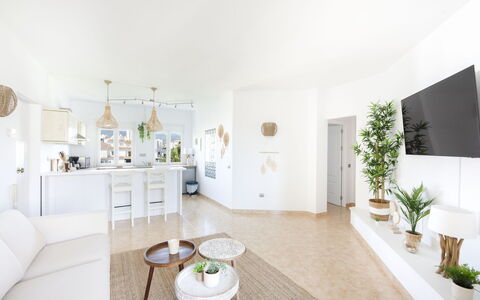 Puerto Banus Opq: Plant, Furniture, Table, Houseplant, Couch, Wood, Flowerpot, Living Room, Interior Design, Flooring