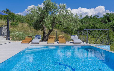 Villa Bella: Water, Sky, Property, Plant, Cloud, Swimming Pool, Azure, Tree, Shade, Composite Material