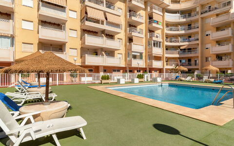 Las Mariposas: Water, Building, Property, Window, Swimming Pool, Azure, Shade, Outdoor Furniture, Architecture, Interior Design
