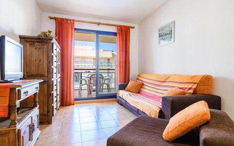 Las Dunas: Property, Furniture, Cabinetry, Comfort, Window, Couch, Wood, Interior Design, Pillow, Living Room