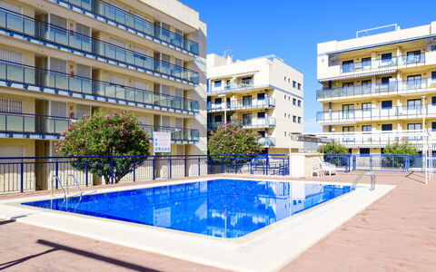 Las Dunas: Building, Sky, Plant, Window, Water, Azure, Swimming Pool, Urban Design, Tower Block, Condominium
