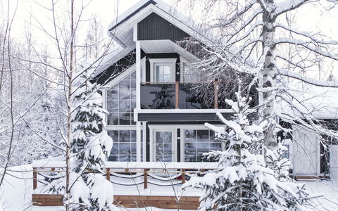 Tonttutahko 20 B: Wood, Siding, Roof, Cottage, House, Home, Door, Porch, Garden Buildings, Farmhouse